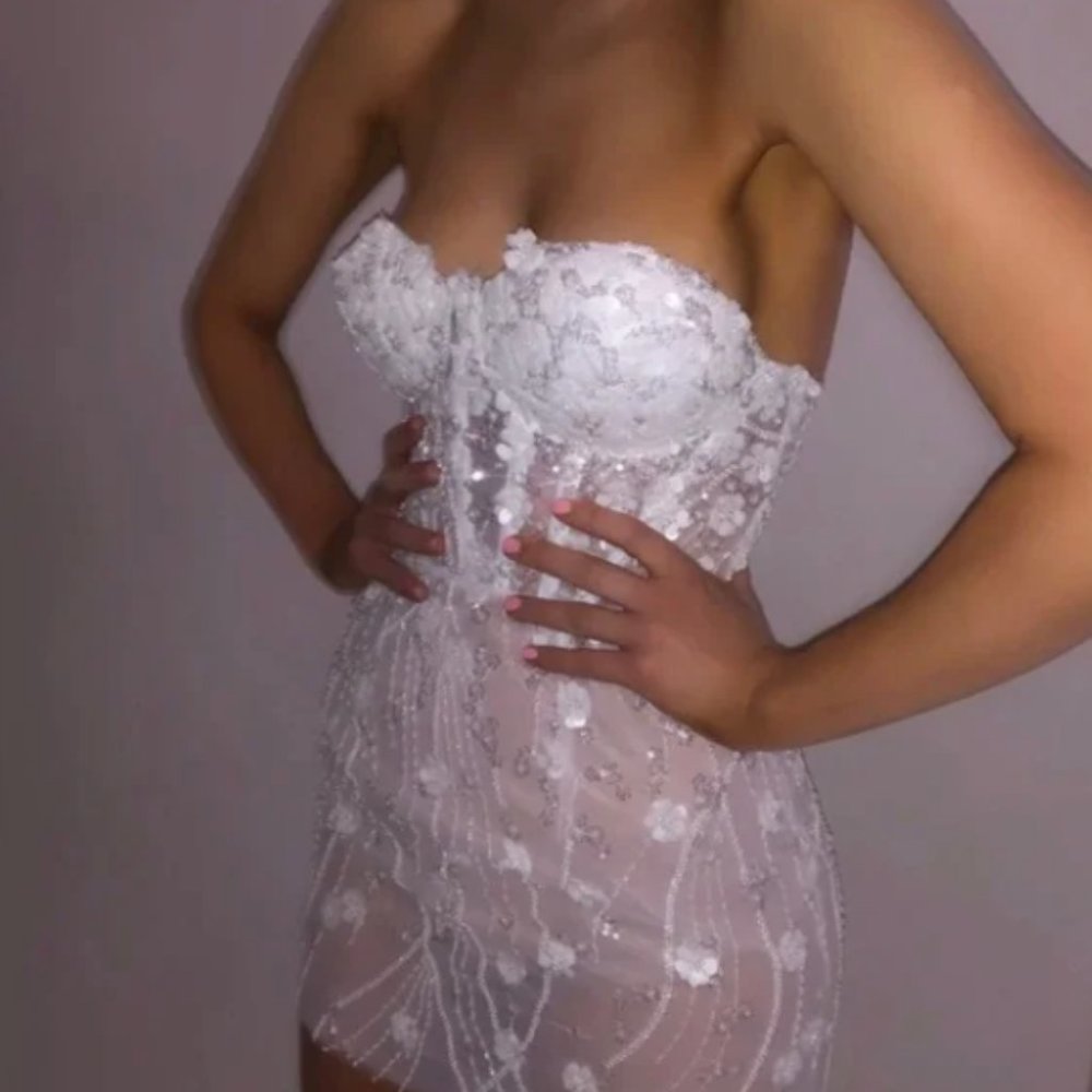 Seraphina Collection Sofia Dress NWOT White Size US 8